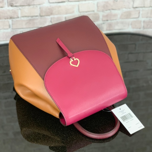 KATE SPADE ADEL MEDIUM FLAP LEATHER BACKPACK BAG - Picture 8 of 8